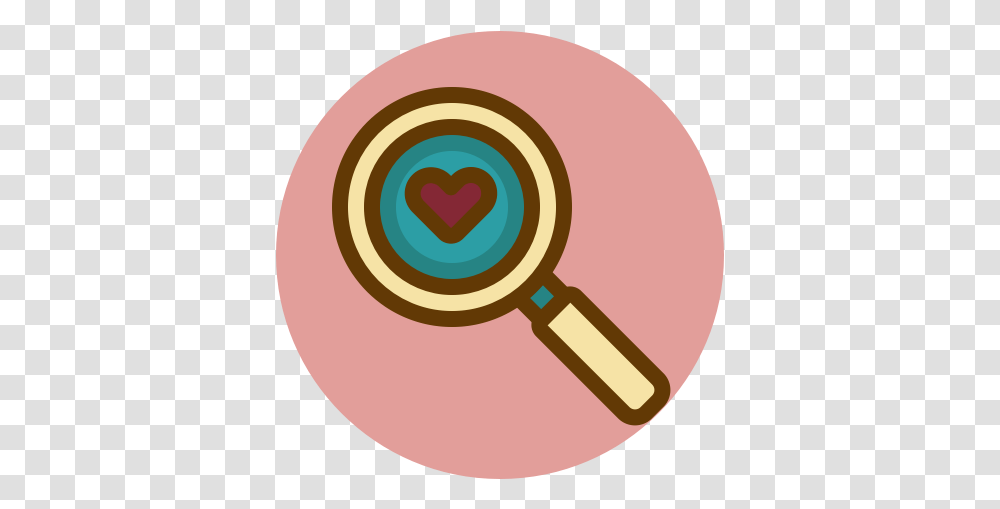 Heart Love Magnify Searching Circle, Magnifying, Rattle, Rug Transparent Png