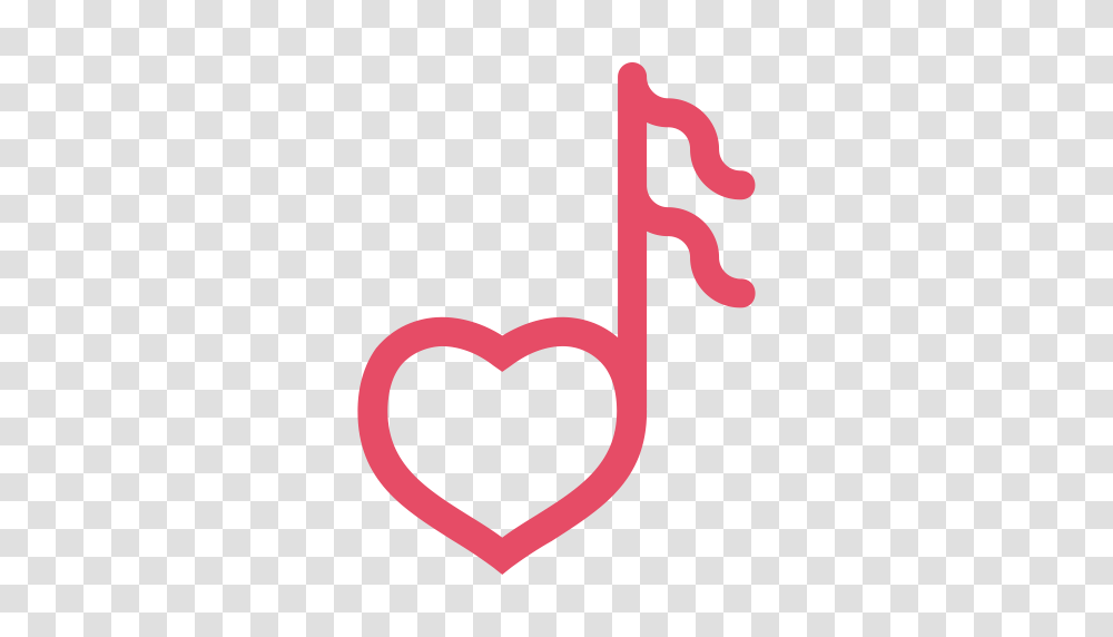 Heart Love Music Note Valentine Valentines Day Icon, Flamingo, Bird, Animal Transparent Png
