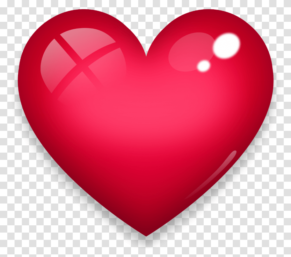 Heart Love Neon Red Crystal Luminous Bubble Brazil Flag Heart, Balloon Transparent Png