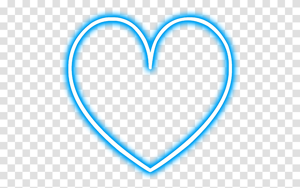 Heart Love Neon Snapchat Blue Glowing Neon Blue Heart, Painting Transparent Png