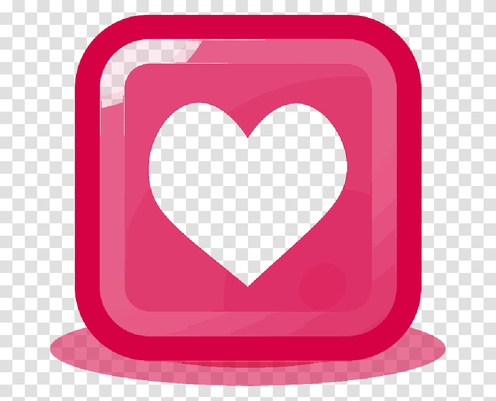 Heart Love Pink Button Heart, Cushion, Pillow, Bag Transparent Png