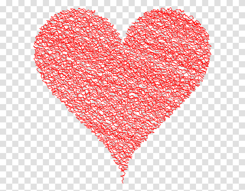 Heart Love Scribble Effect Romance Passion Love Heart Background, Rug Transparent Png