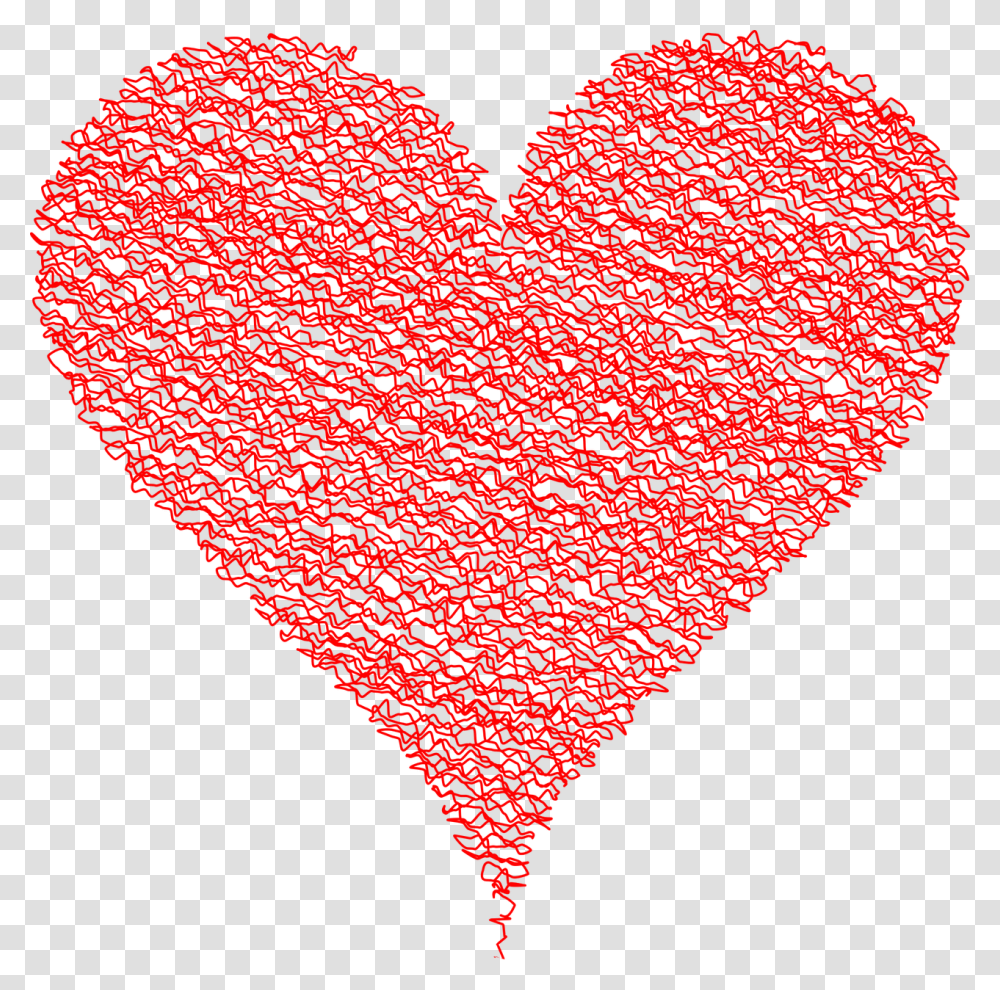 Heart Love Scribble Free Photo Happy Valentine's Background, Rug Transparent Png