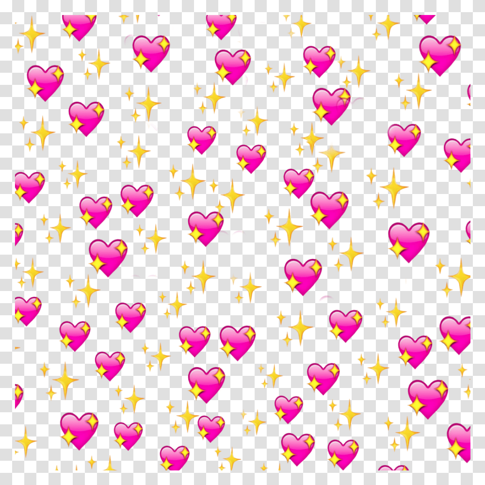 Heart Love Star Iphone Emoji Background Iphone Emoji Heart Background, Confetti, Paper Transparent Png