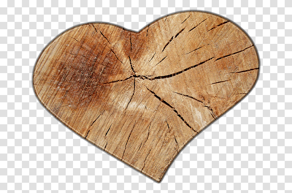 Heart Love Wood Free Image On Pixabay Wooden Heart No Background, Tree Stump, Lumber, Rug Transparent Png