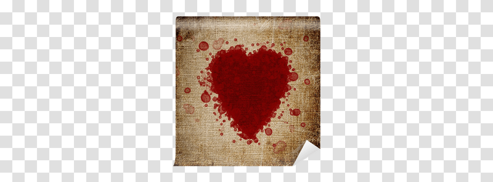 Heart Made Of Blood Drops Wall Mural • Pixers We Live To Change Mat, Rug, Pillow, Cushion, Tapestry Transparent Png