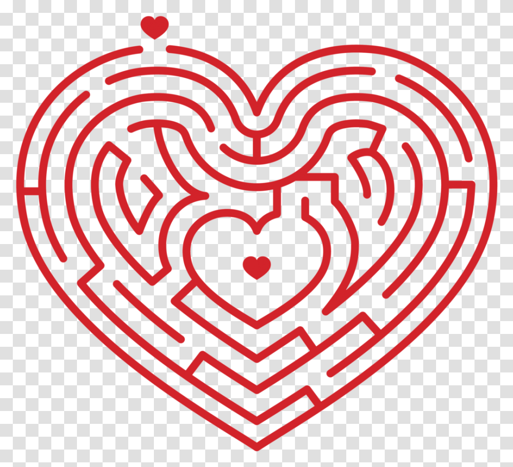 Heart Maze & Free Mazepng Images Loving Push Temple Grandin, Rug, Labyrinth Transparent Png