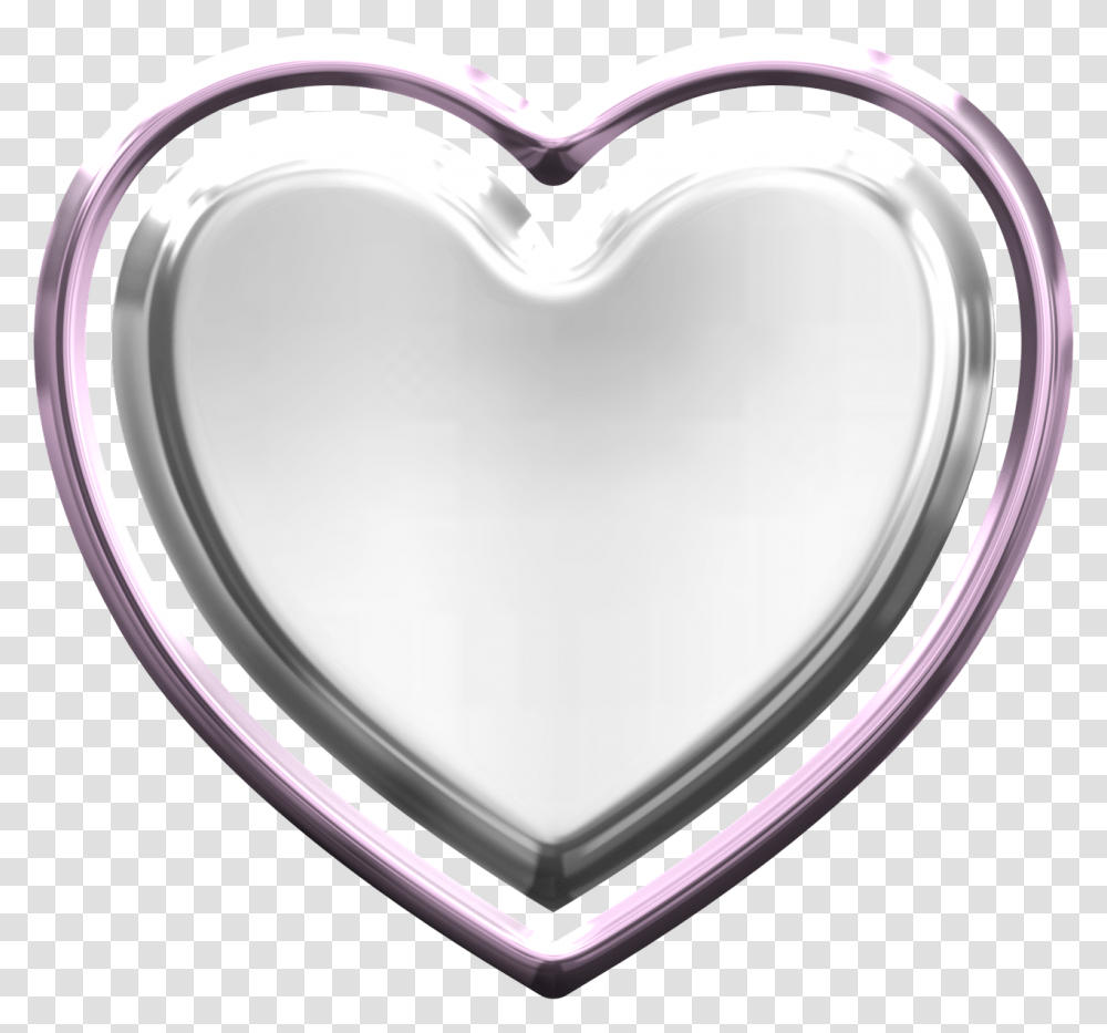 Heart Metallic Valentine Love Metal Silver, Sink Transparent Png