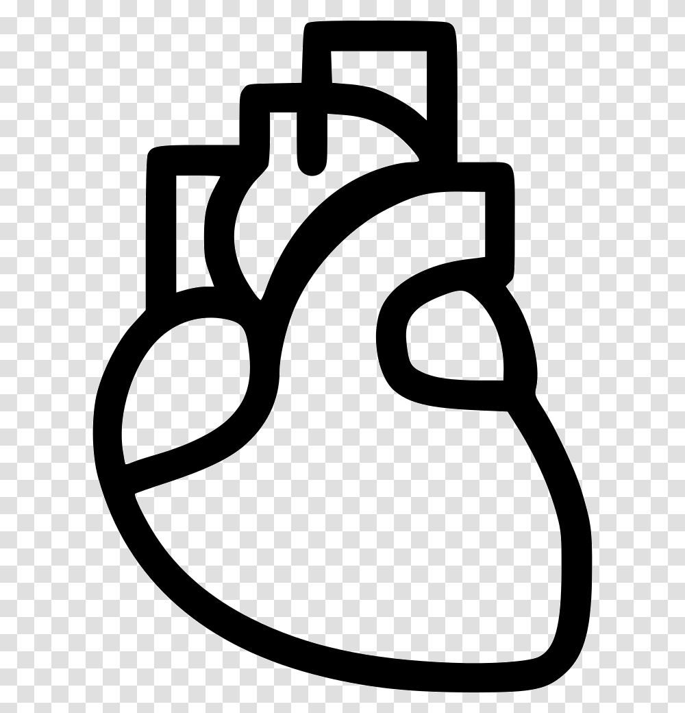 Heart Midical Breath Cardiology Organ Life Icon Free, Stencil, Label, Sticker Transparent Png