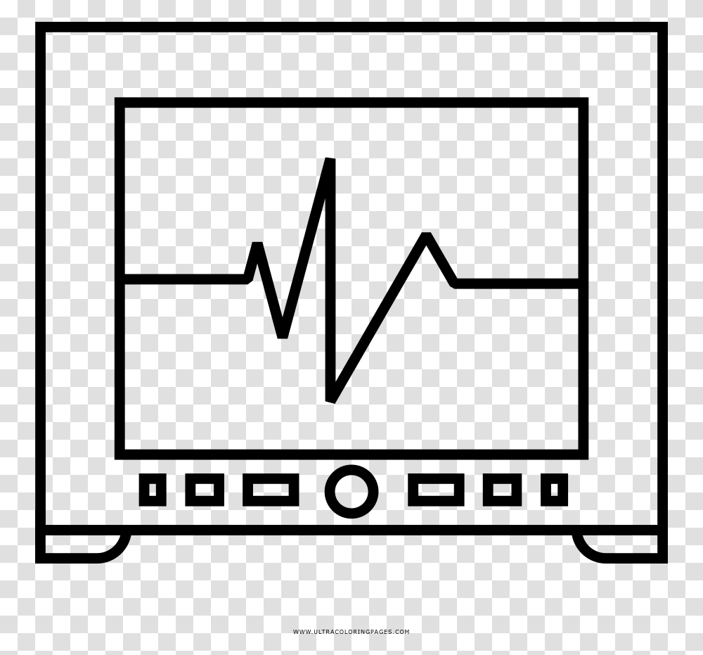 Heart Monitor Coloring Page, Gray, World Of Warcraft Transparent Png