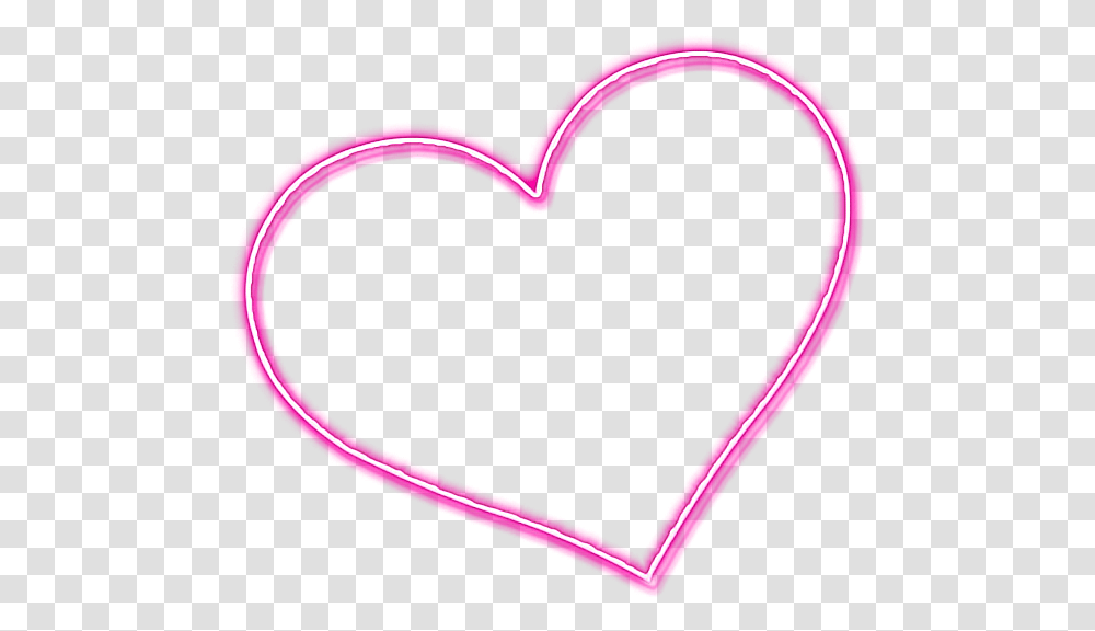 Heart Neon Lights Transparent Png