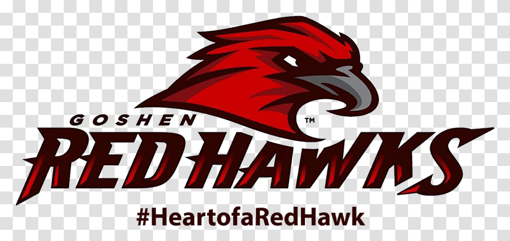Heart Of A Redhawk Logo - Goshen Middle School Automotive Decal, Text, Quake, Clothing, Apparel Transparent Png