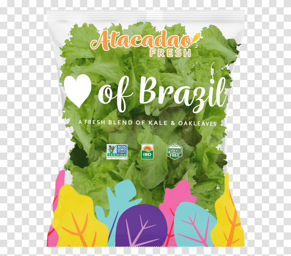 Heart Of Brazil Design 2b Graphic Design, Plant, Lettuce, Vegetable, Food Transparent Png
