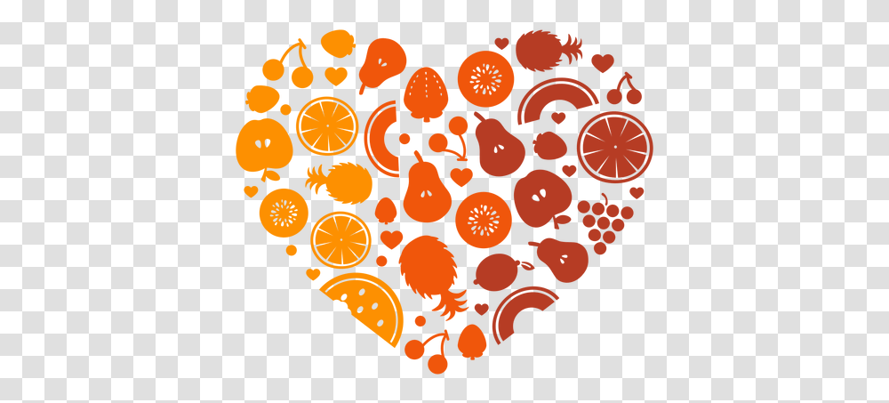 Heart Of Fruits & Svg Vector File De Frutas, Clock Tower, Architecture, Building, Rug Transparent Png