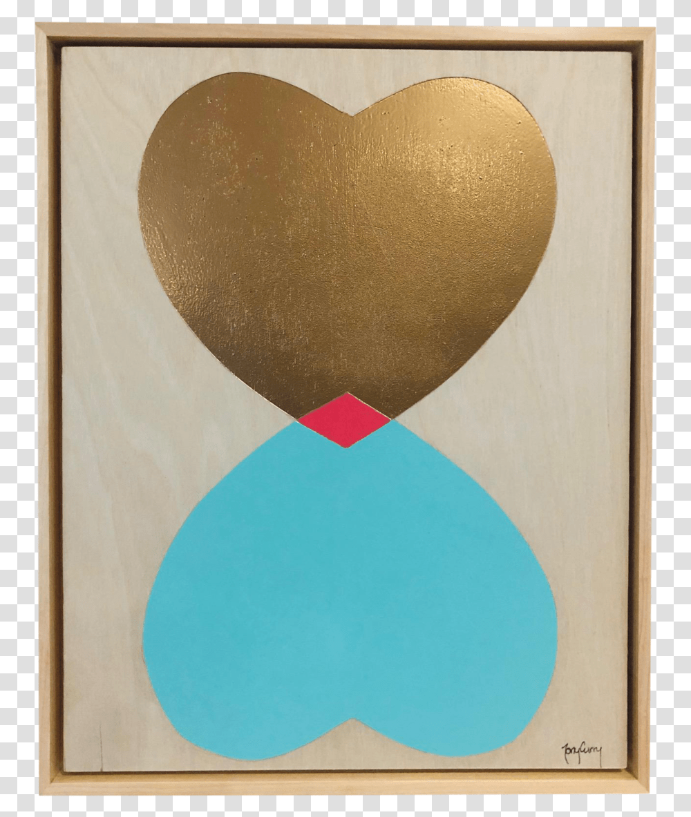 Heart Of Gold Original Modern Painting By Tony Curry, Hourglass, Wood, Rug, Plywood Transparent Png