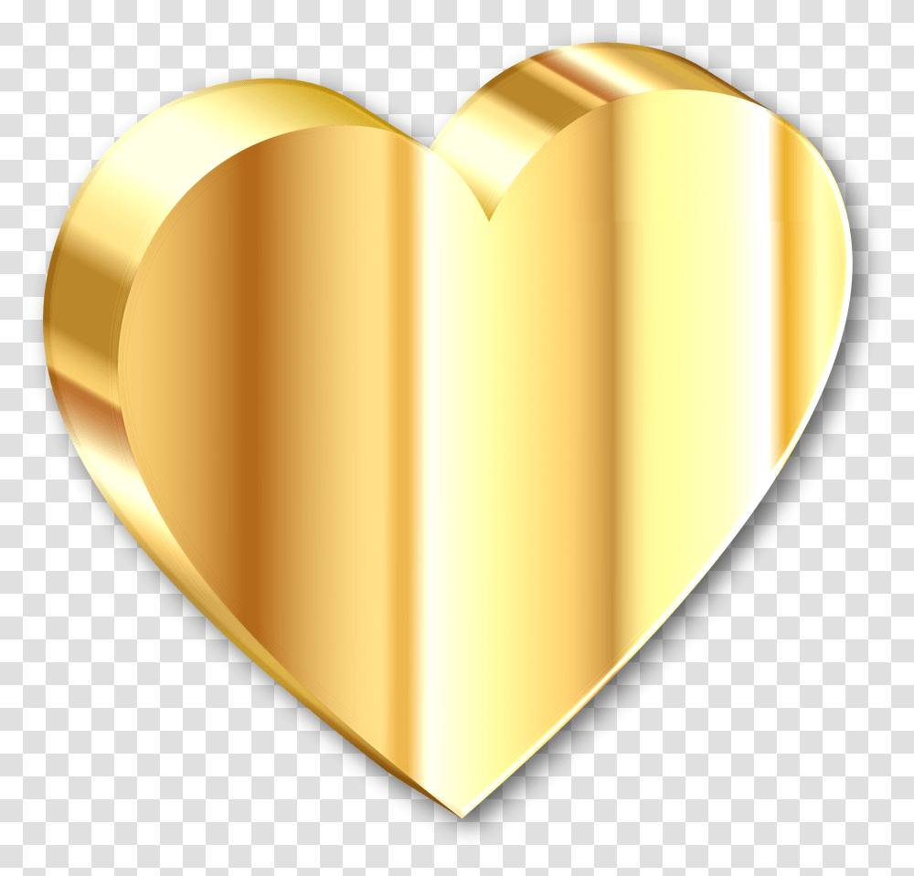 Heart Of Gold With Shadow Icons, Lamp, Plectrum Transparent Png