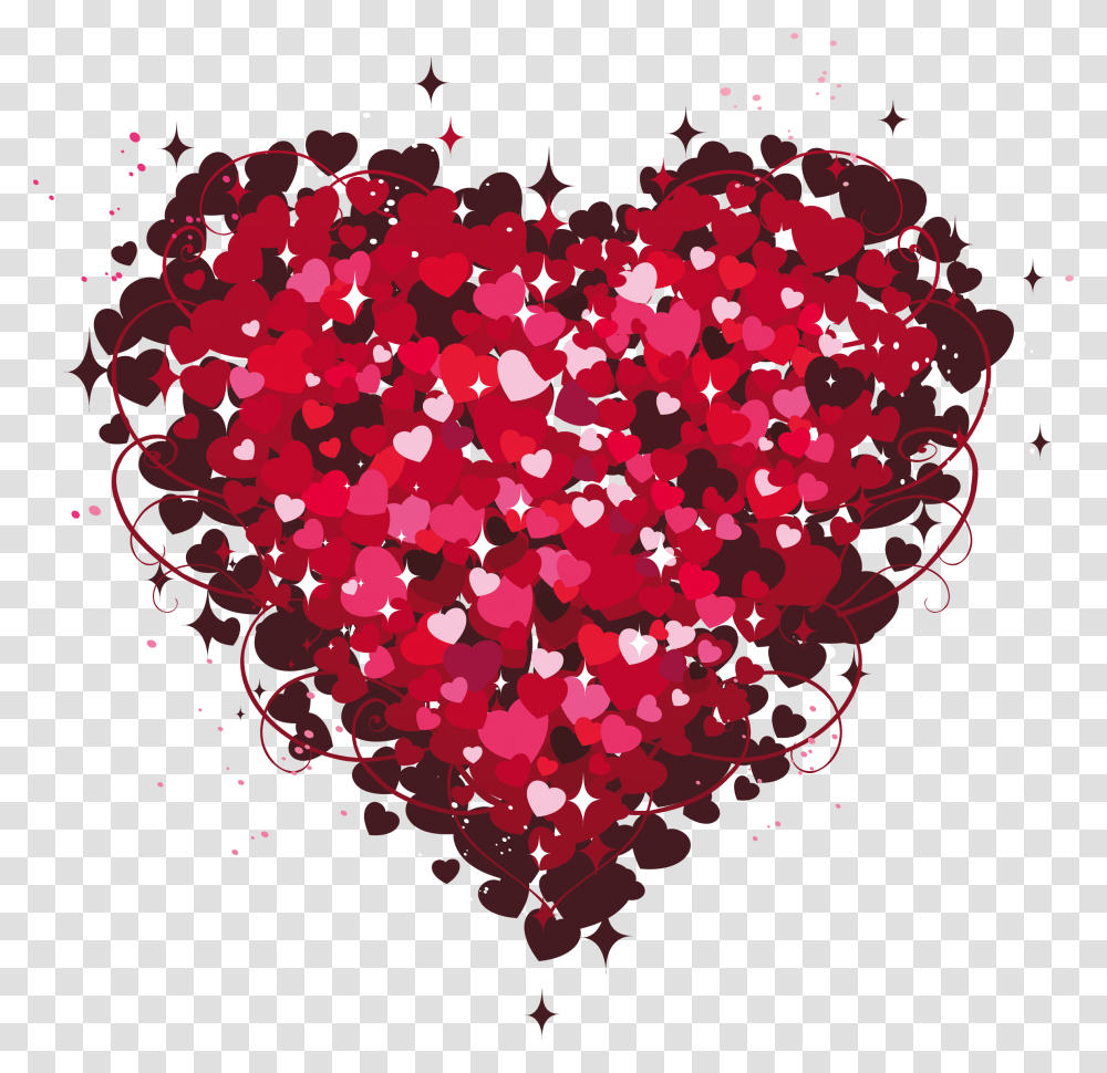 Heart Of Hearts Clipart Decoracion Con Corazones Heart Sticker Download, Graphics, Light, Chandelier, Lamp Transparent Png