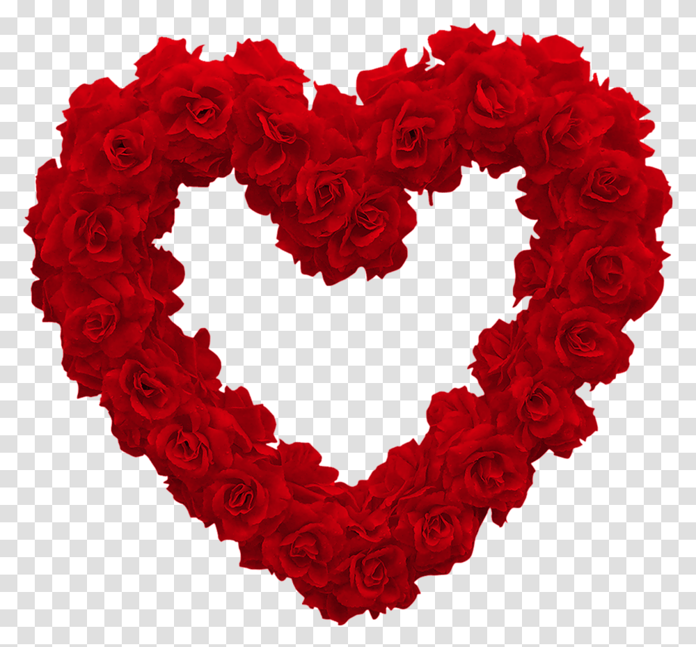 Heart Of Roses, Wreath, Flower, Plant, Blossom Transparent Png