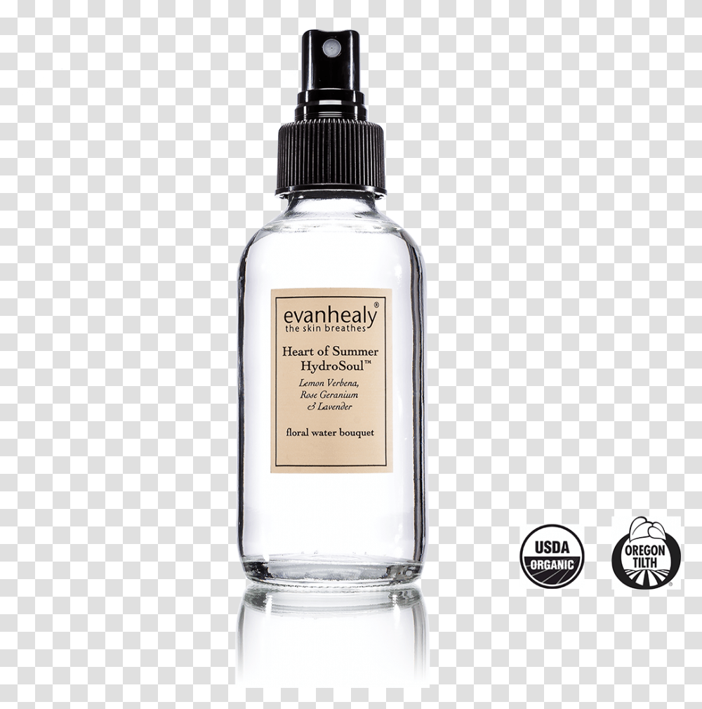 Heart Of Summer Facial Hydrosoul Rose Geranium Hydrosol By Evanhealy, Bottle, Shaker, Cosmetics, Perfume Transparent Png