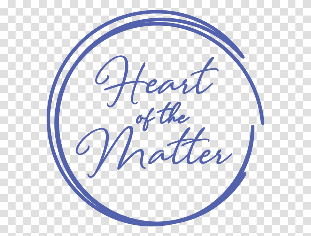 Heart Of The Matter Blue Handwriting, Calligraphy, Alphabet Transparent Png