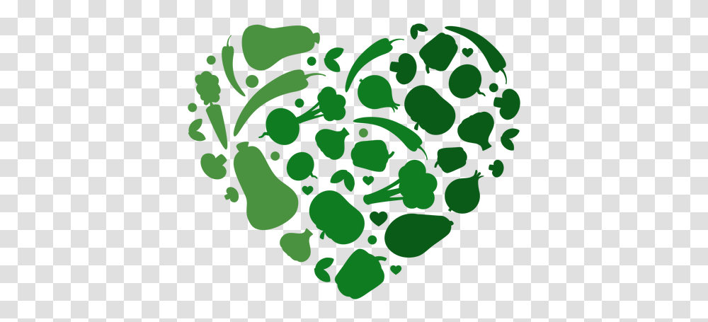Heart Of Vegetables & Svg Vector File Legumes, Green, Painting Transparent Png