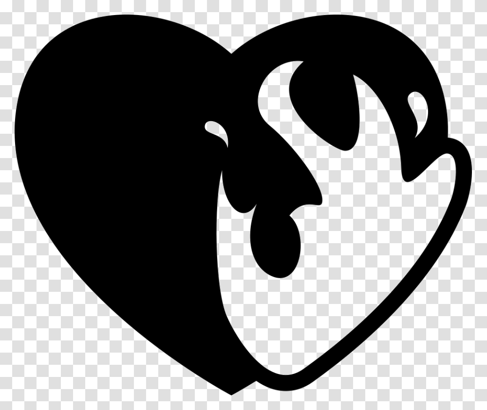Heart On Fire Heart On Fire Icon, Stencil, Hand, Mustache Transparent Png