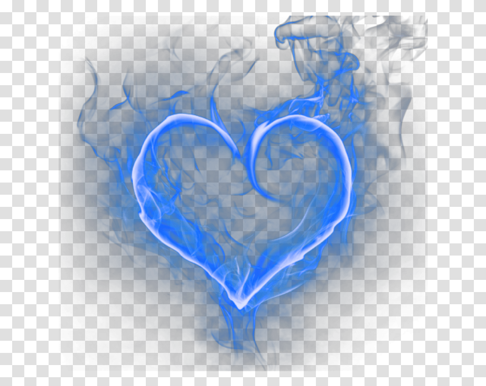 Heart On Fire, Light, Smoke, Painting, Sea Life Transparent Png