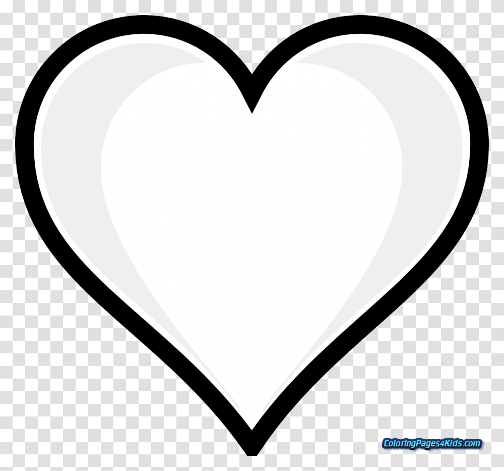 Heart On Fire Printable Coloring Pages With Hearts Full, Tape, Pillow, Cushion Transparent Png