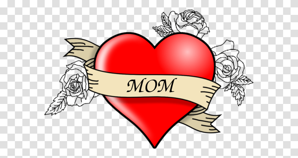 Heart Organ Mom With Heart Art, Label Transparent Png