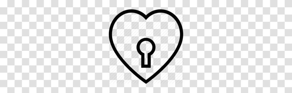 Heart Outline Clipart, Security, Key Transparent Png