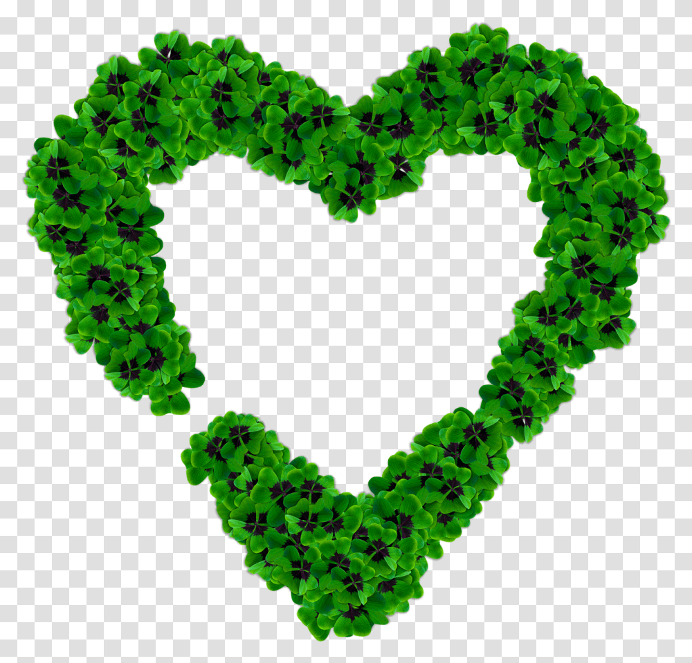 Heart Outline Images, Green, Plant, Wreath Transparent Png