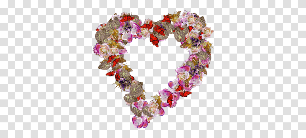 Heart Outline Images Stickpng Coeur Fleur, Petal, Flower, Plant, Blossom Transparent Png