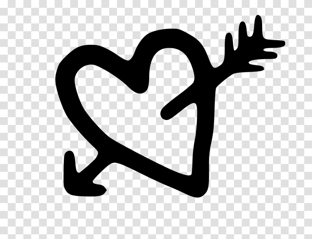 Heart Outline Little Hearts, Cross, Antelope Transparent Png