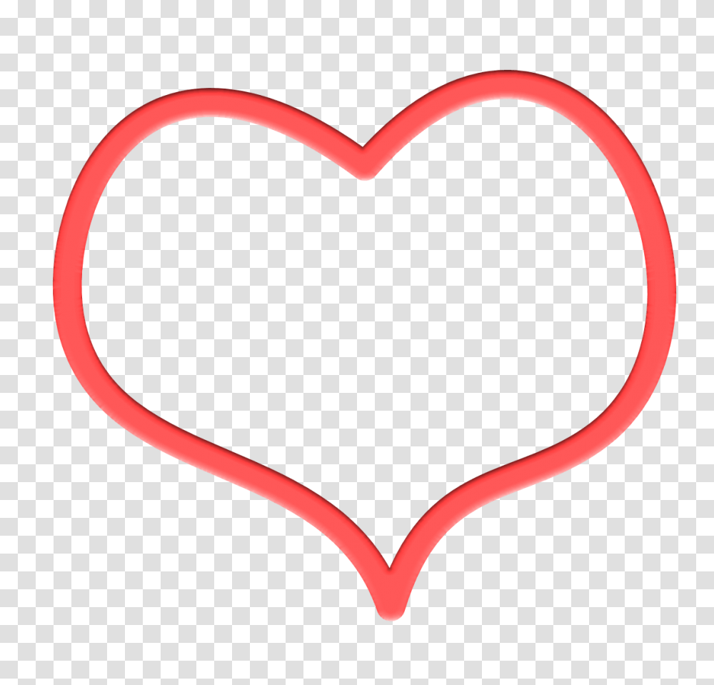 Heart Outline Red Drawing Transparent Png