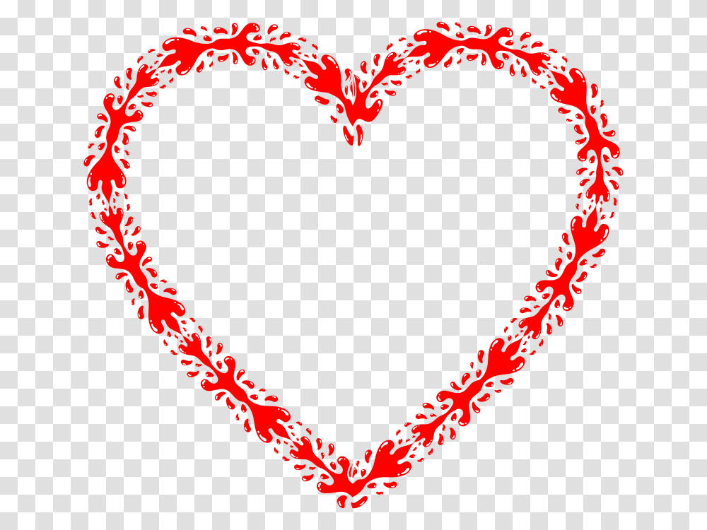 Heart Outline Red Lines Heart, Necklace, Jewelry, Accessories, Accessory Transparent Png