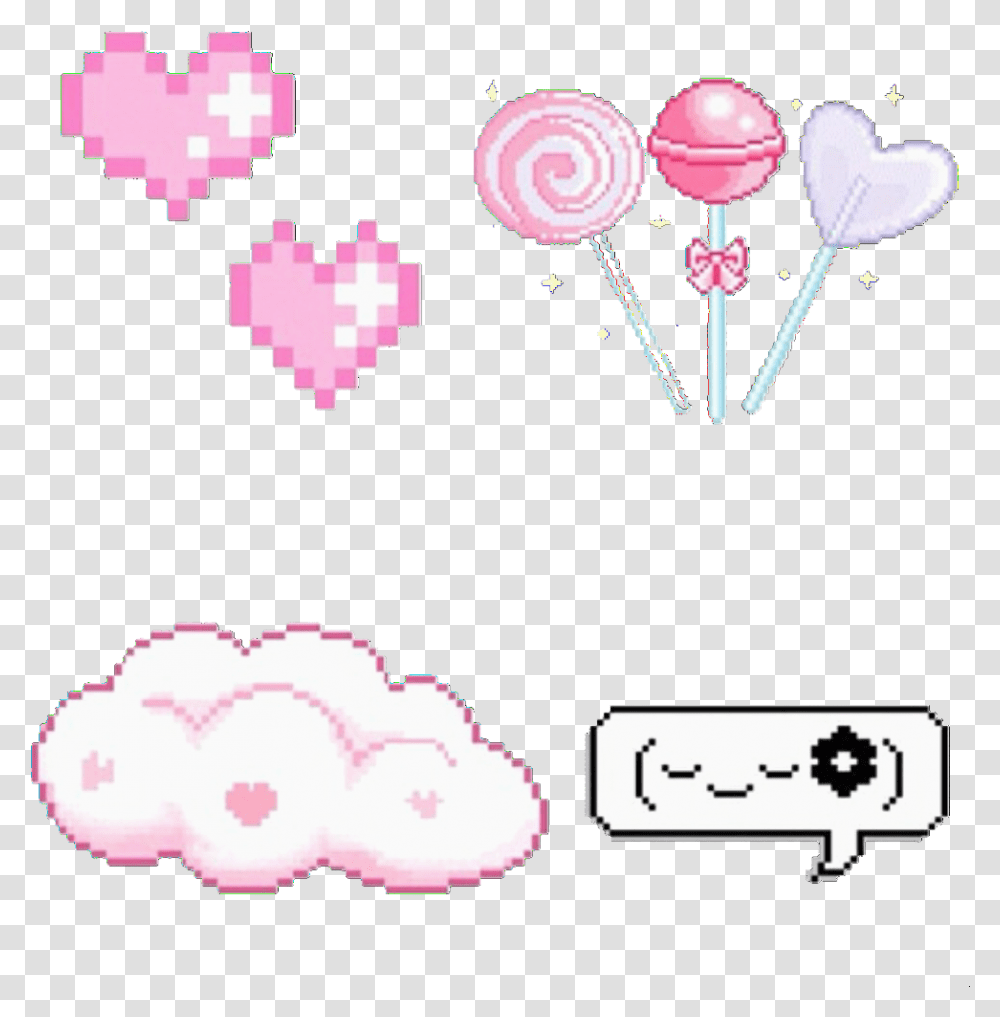 Heart Overlay Kawaii And Pixels Image 6263952 On Favimcom Candy Overlays For Edits, Food, Lollipop Transparent Png