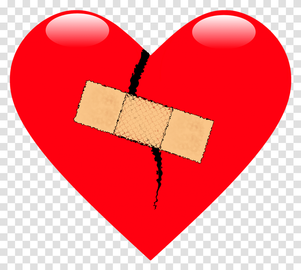 Heart Pain Broken Free Image On Pixabay Stitched Up Heart Clipart, First Aid, Bandage, Balloon, Rubber Eraser Transparent Png