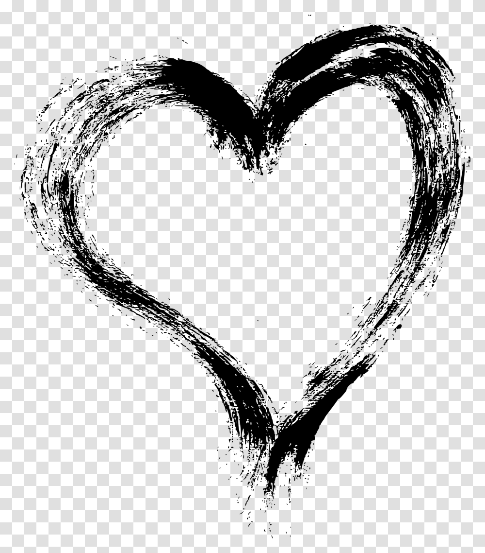 Heart Paint Brush Stroke, Gray, World Of Warcraft Transparent Png