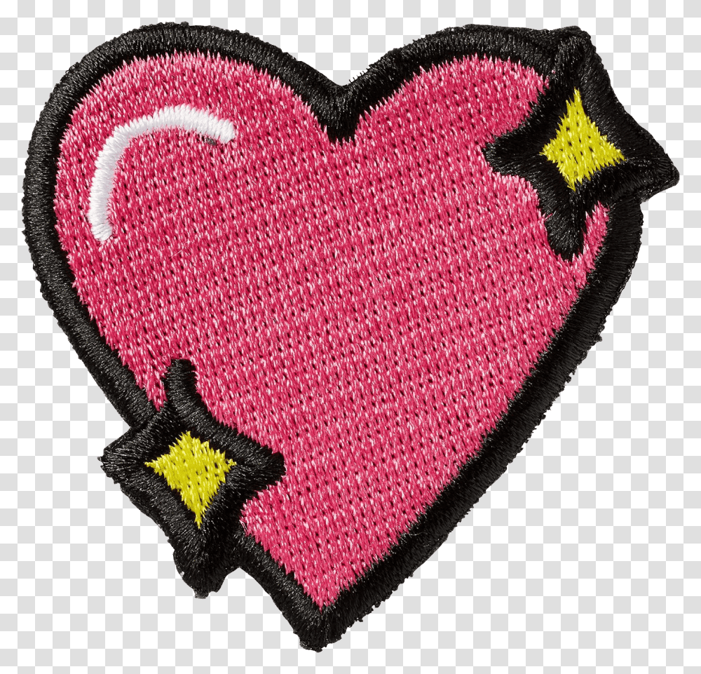 Heart Patch Niche Aesthetic Tumblr Love Moodboard Heart Patch, Cushion Transparent Png