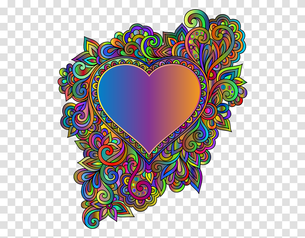 Heart, Pattern, Doodle, Drawing Transparent Png