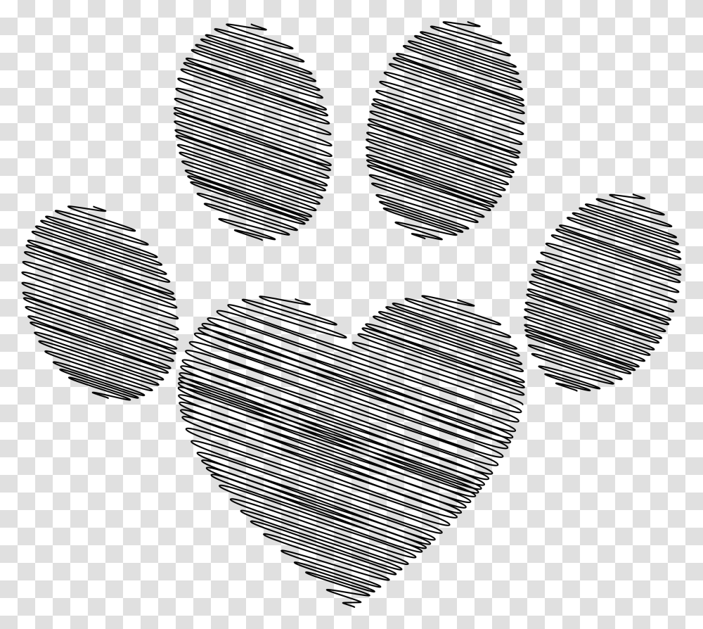 Heart Paw Heart Dog Paw Print, Gray, World Of Warcraft Transparent Png