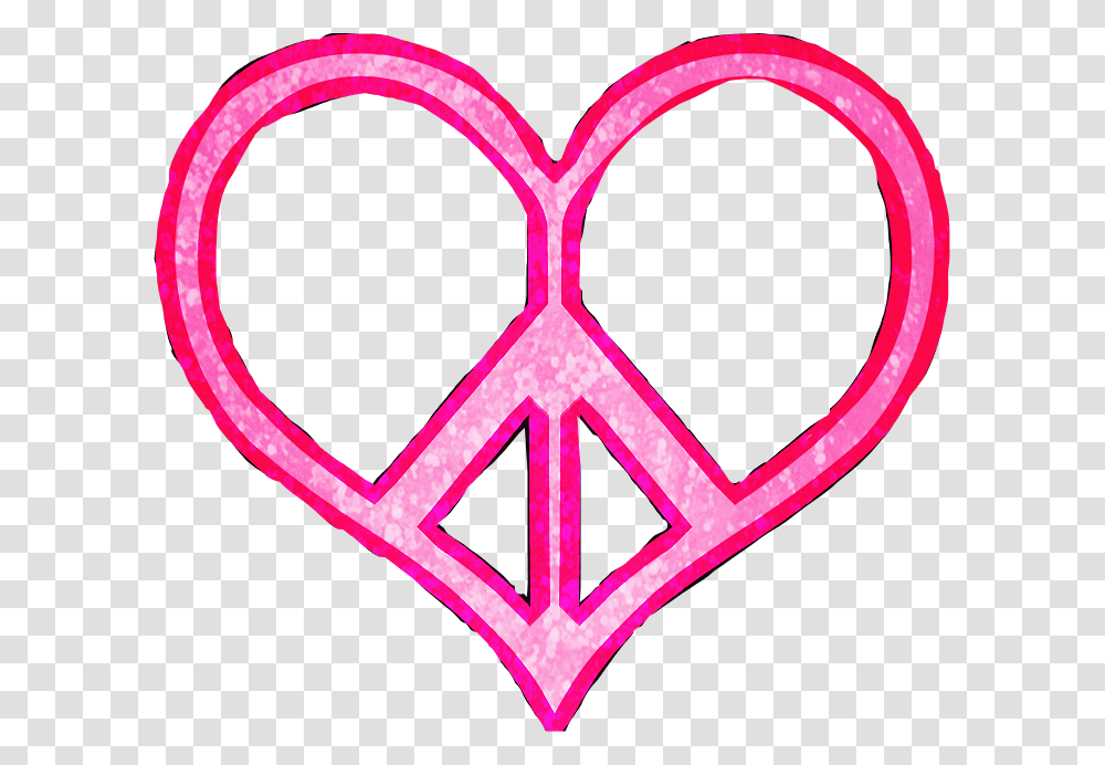 Heart Peace Peacesign Pink Pinkheart Cute Sparkle Heart Pink Peace Sign, Star Symbol, Rug, Emblem Transparent Png