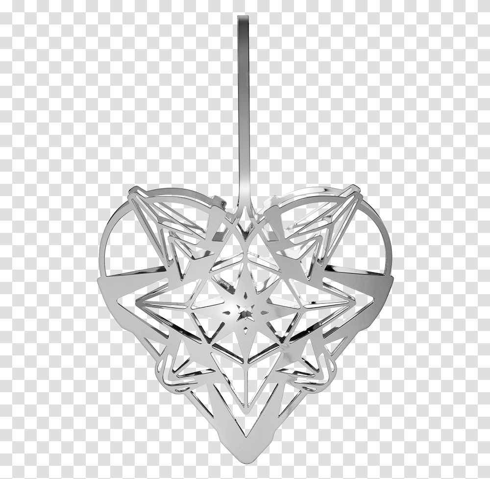 Heart Pendant H12 8 Silver Plated Karen Blixen Rosendahl Karen Blixen Hjerte, Star Symbol, Lamp, Diamond Transparent Png