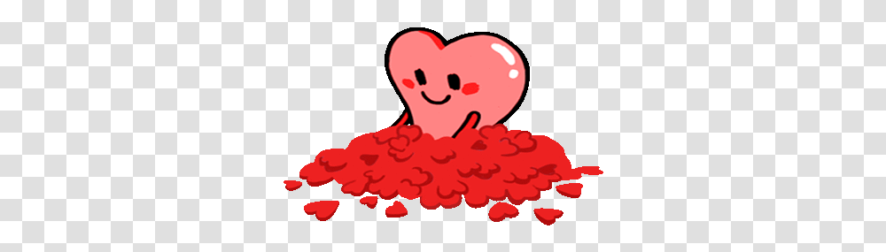 Heart Pile Cute Heart Animation Transparent Png
