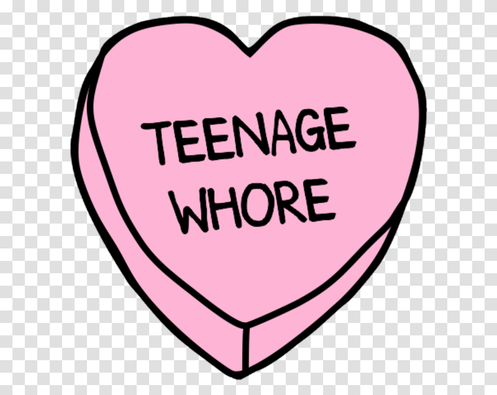 Heart Pink Cute Teenagers Teenager Pastel Decoration Edgy Tumblr, Cushion, Pillow, Plectrum Transparent Png