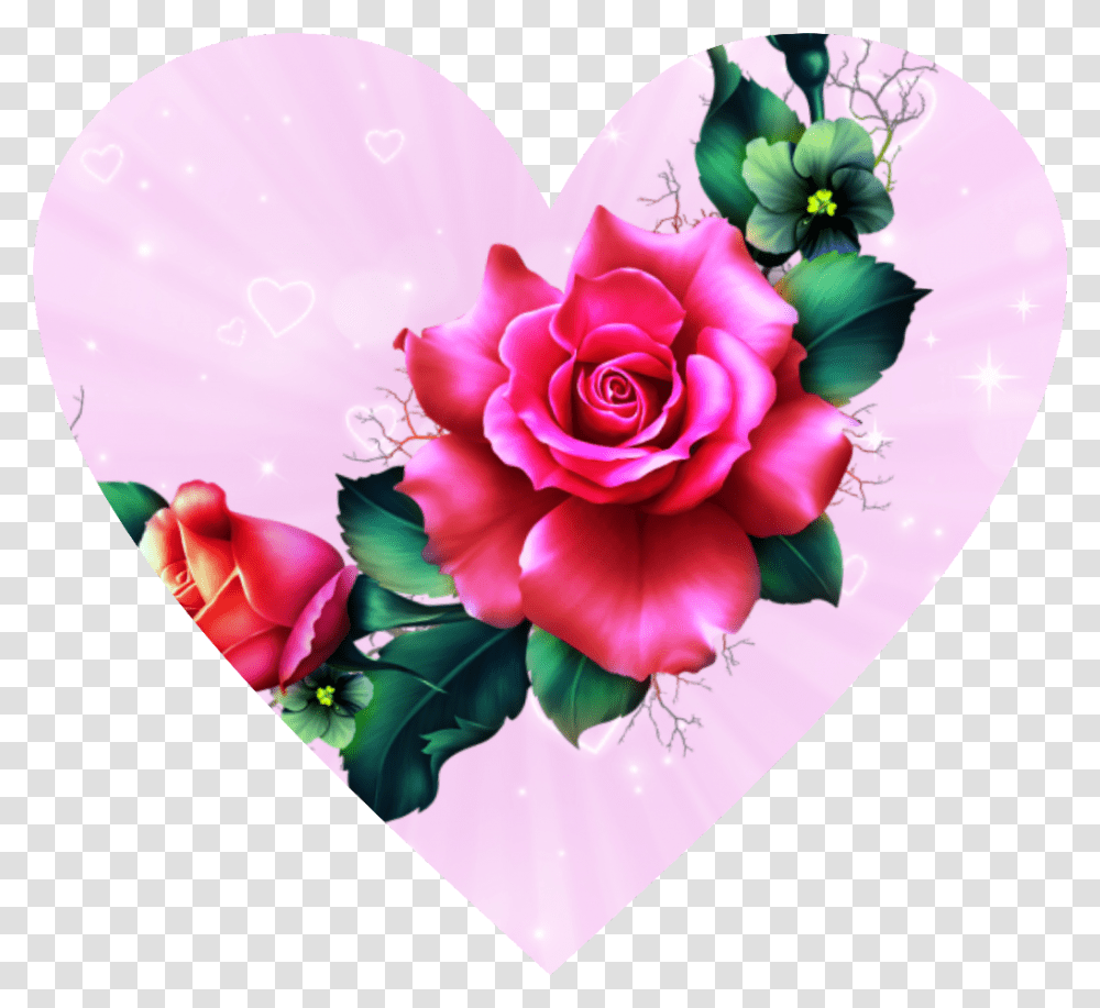 Heart Pink Flower Freetoedit Hybrid Tea Rose, Plectrum, Plant, Blossom, Petal Transparent Png