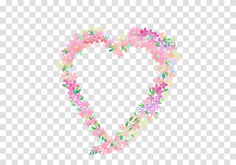 Heart Pink Flowers Free Image On Pixabay Heart, Purple, Text, Plant, Confetti Transparent Png