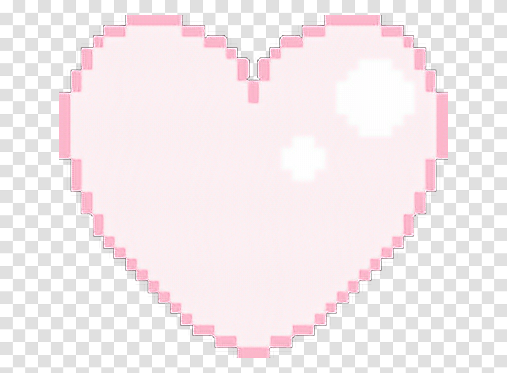 Heart Pink Pastel Cute Kawaii Pixel Pink Kawaii Heart, Label, Text, Sticker, Sweets Transparent Png