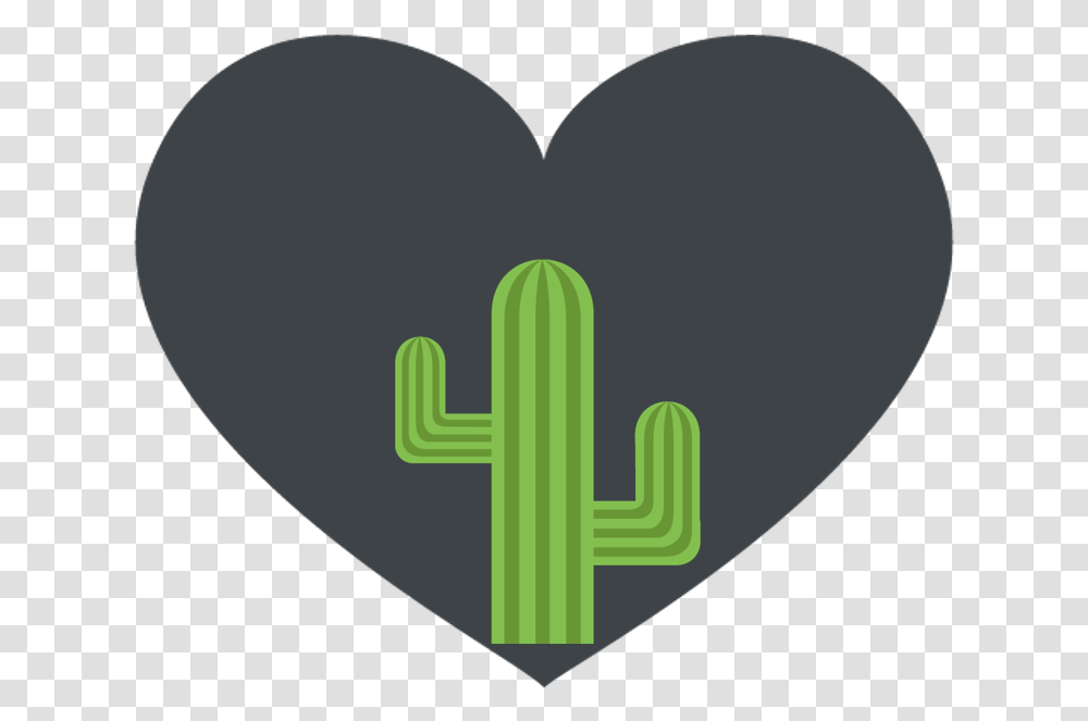 Heart, Plant, Cactus Transparent Png