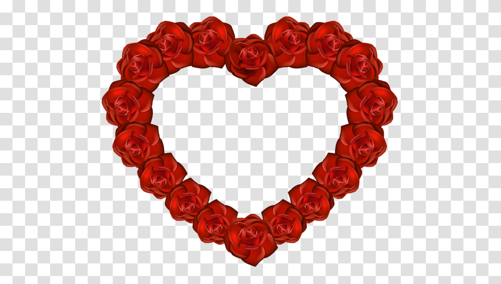 Heart, Plant, Wreath, Rose, Flower Transparent Png